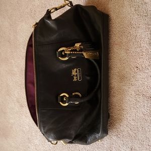Coach VINTAGE Madison 'Sabrina' Black Leather Satchel